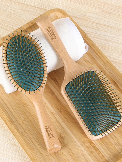 Premium Wooden Paddle Massage Hair Comb