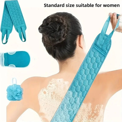 Towel, Back Scrubber & Loofah Combo